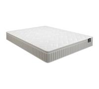 Vente-unique Somira Matelas Classique 2 Personnes Polyester Blanc