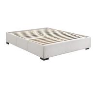 Vente-unique - Sommier avec tiroirs 160 x 200 cm - Tissu Beige - KOLANE de YSMÉE