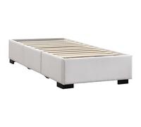 Sommier avec tiroirs 90 x 190 cm - Tissu beige - KOLANE de YSMEE