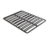 Vente-unique - Sommier Cadre à Lattes 140 x 190 cm - 2 x 15 Lattes - 3 Zones Soutien Lombaire renforcé - sans Pied - Noir - CERRISI de YSMÉE