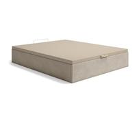 Sommier coffre 160 x 200 cm - Tissu beige - CENOVAS de YSMEE