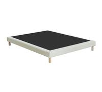 Vente-unique - Sommier déco tapissier 160 x 200 cm - Beige - Kozani de YSMÉE
