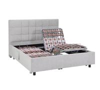 Vente-unique - Sommier électrique de Relaxation déco 2x48 plots - 2 x 70 x 190 cm - Tissu - Gris - PITUS de YSMÉE