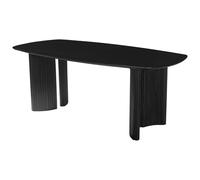 Vente-unique - Table à Manger 8 Personnes en Bois de manguier - Noir - TAMENIA de Maison Céphy