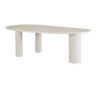 Vente-unique - Table à Manger 8 Personnes en MDF - Beige - OLASKO