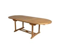 Vente-unique - Table à Manger de Jardin Extensible - Teck - L180-240 cm - Byblos II de MYLIA