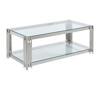 Table basse en verre trempé et acier inoxydable - Chromé - NOMELANO de Pascal MORABITO