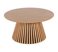 Vente-unique - Table Basse placage chêne - Naturel Clair - CARMIZA