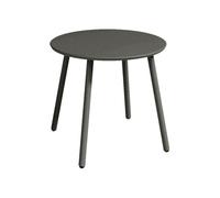 Vente-unique - Table d'appoint de Jardin en métal Ronde - Gris Anthracite - MIRMANDE de MYLIA