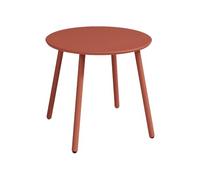 Vente-unique - Table d'appoint de Jardin en métal Ronde - Terracotta - MIRMANDE de MYLIA