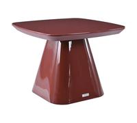 Vente-unique - Table d'appoint en MDF - Bordeaux laqué - NATAZA
