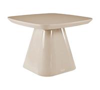 Vente-unique - Table d'appoint en MDF - Taupe laqué - NATAZA