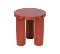 Vente-unique - Table d'appoint en métal - H36 cm - Terracotta - RAVOKA