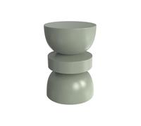 Vente-unique - Table d'appoint en métal - Kaki - TUVAMI