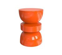 Vente-unique - Table d'appoint en métal - Orange - TUVAMI