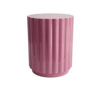 Vente-unique - Table d'appoint en métal - Rose Framboise - LIMALORA