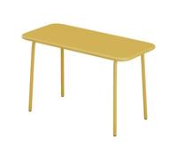 Vente-unique - Table de Jardin pour Enfants en métal L.80 cm - Jaune Moutarde - POPAYAN de MYLIA