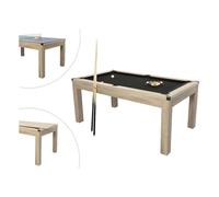 Vente-unique - Table Transformable Billard & Ping-Pong - Coloris Naturel Clair - L182 x l102 x H80 cm - Henk