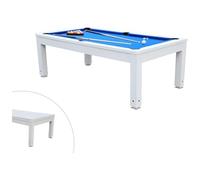 Vente-unique - Table Transformable - Billard Snooker - Hauteur Ajustable - 207 * 114 * 79 cm
