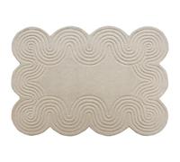 Vente-unique - Tapis tufté 100% Laine - 160 x 230 cm - Beige - 2000g/m² - LUVERA