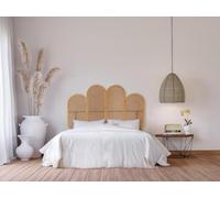 Vente-unique - Tête de lit 140 cm - Cannage de rotin - Naturel - NILOMI