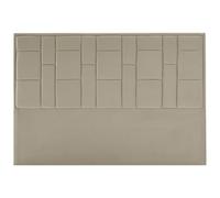 Vente-unique - Tête de lit 140 cm - Velours - Taupe - Hermine