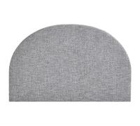 Vente-unique - Tête de lit 160 cm - Tissu texturé - Gris - PANIOTI