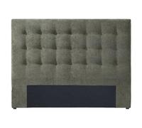 Tête de lit capitonnée 140 cm - Tissu - Vert Olive - FRANCESCO