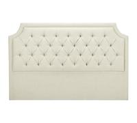 Vente-unique - Tête de lit capitonnée 150 cm - Tissu - Beige - JOHENE