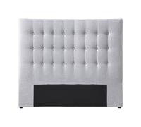 Vente-unique - Tête de lit capitonnée 180 cm - Tissu - Gris Clair - Francesco