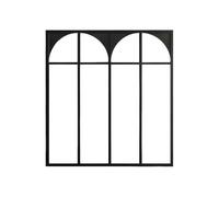 Vente-unique - Verriére Atelier Art déco en Aluminium thermolaqué 120x105 cm - Noir - ARCADEA