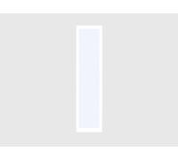 Vente-unique - Verriére Atelier en Aluminium thermolaqué - 30x105 cm - Blanc - Bayview