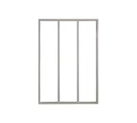Vente-unique - Verriére Atelier en Aluminium thermolaqué Blanc 90 x 130 cm (L x H) - Bayview