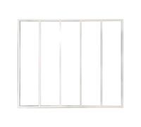 Vente-unique - Verriére Atelier en Aluminium thermolaqué Blanc 150 x 105 cm (L x H) - Bayview