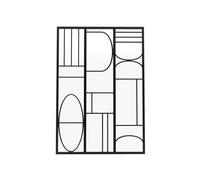 Vente-unique - Verrière Atelier en Aluminium thermolaqué Style Art déco - 90x130 cm - Noir - COUBARTA