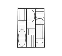 Verrière atelier en aluminium thermolaqué style art déco noir 90 x 130 cm (L x H) - COUBARTA
