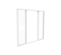 Vente-unique - Verriére coulissante en Aluminium thermolaqué Blanc 120x105 cm - Ravena