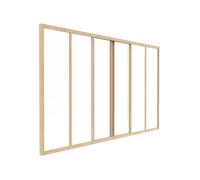 Verrière coulissante en aluminium thermolaqué naturel clair 180x105 cm - RAVENA