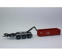 VENTE Wiking 077826 KRAMPE HAKENLIFT THL 30L + CONTENEUR À BINS 1:32