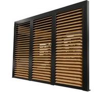 Habrita Paroi lames orientables effet bois pergola bioclimatique Habrita - 3,60 m - PER BI V36B