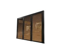 Ventelles alu Habrita PERBIV36B imitation bois pour côté 3,60m pour pergola bioclimatique PER3630BI et PER3660BI