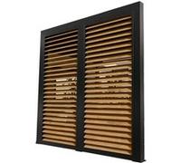 Ventelles aluminium mobiles imitation bois - 3 m pour pergola PER 3630 BI, 2430 BI