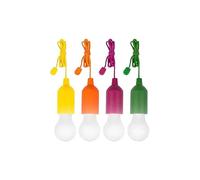 Venteo 4 lampes COULEURS PULL AND LIGHT HANDYLUX Lampe LED pendante - Piles - Interrupteur à câble