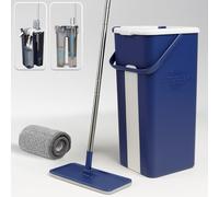 Venteo - AUTOCLEAN MOP - Le système Lave-Sol Auto nettoyant, Auto séchant - Un Balai à Microfibres et Un Seau à Deux Compartiments.
