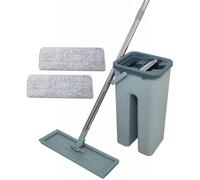 Venteo Balai Autoclean Mop 360° avec Seau Double Compartiment | 2 Serpillières Microfibre Ultra Absorbante