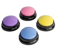 Venteo - Bouton Communication Chien | Buzzer Enregistrable pour l'Interaction Animale | Enregistreur Vocal pour Apprentissage et Expression Comportementale | Outil Cognitif pour Stimuler.