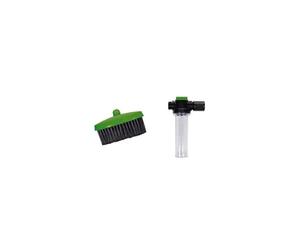 venteo - Brosse et distributeur de savon - Water TURBI® - Transformez votre tuyau d'arrosage en nettoyeur à haute pression