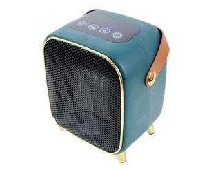 Venteo Chauffage d'appoint rétro 1000W | radiateur électrique d’appoint avec thermostat réglable et écran digital | mini chauffage portable design vintage pour salle de bain chambre, bureau.
