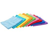 Venteo - Chiffons Microfibre Grand Format 7 + 3 gratuits | Accessoire Voiture | Alternative Serviette de Bain | Cuisine |Textile Absorbant Multi-Surfaces | Entretien Domestique pour Nettoyage