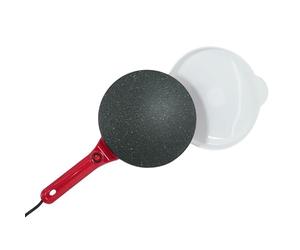 VENTEO Crêpière Électrique Antiadhérente Type Poêle À Crêpe Poêle Pancake avec Plaque Chauffante | Cuisson Homogène et Régulière | Appareil de Cuisine pour Préparation de Crêpes Sucrées ou Salées